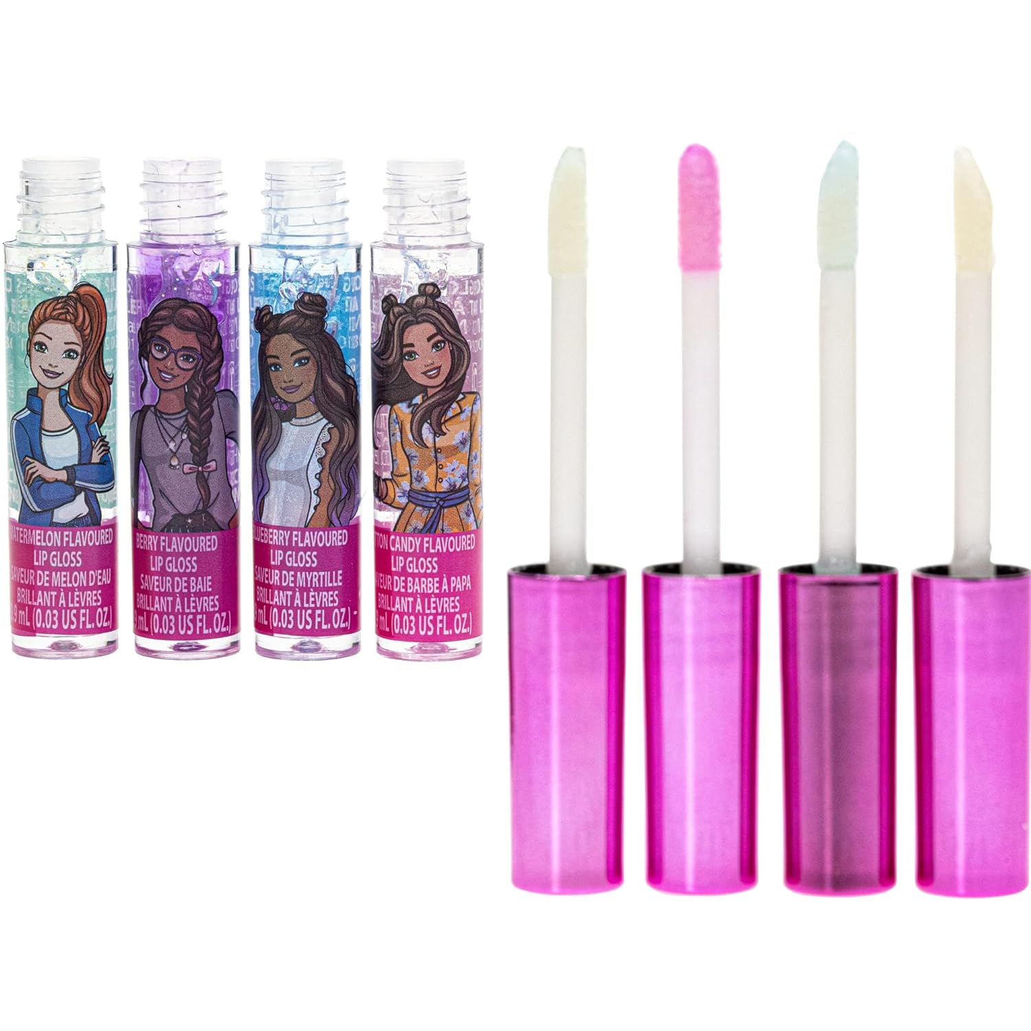 Townley Girl Mermaid Vibes Makeup Set, 7 Pieces, Including Lip Gloss, Nail  Polish, Body Shimmer and More, Ages 3+ 